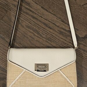 Kate Spade White and Tan Crossbody Bag